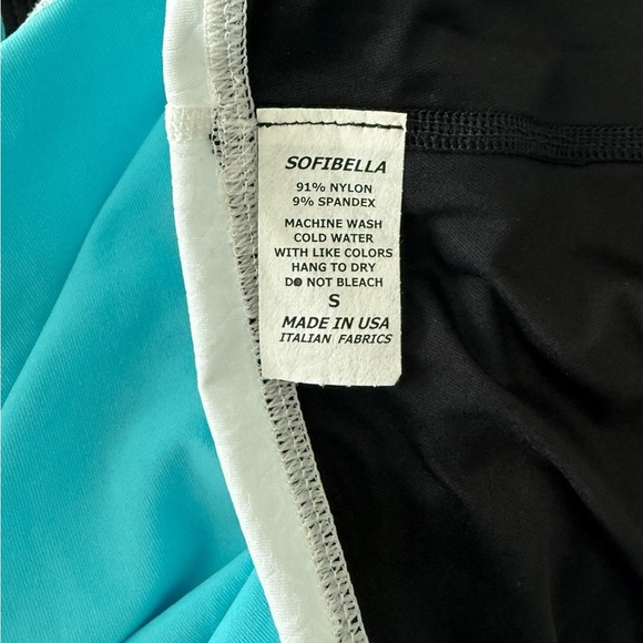 New Sofiabella Blue and Black Sleeveless Mini Dress Size Small - Picture 6 of 8